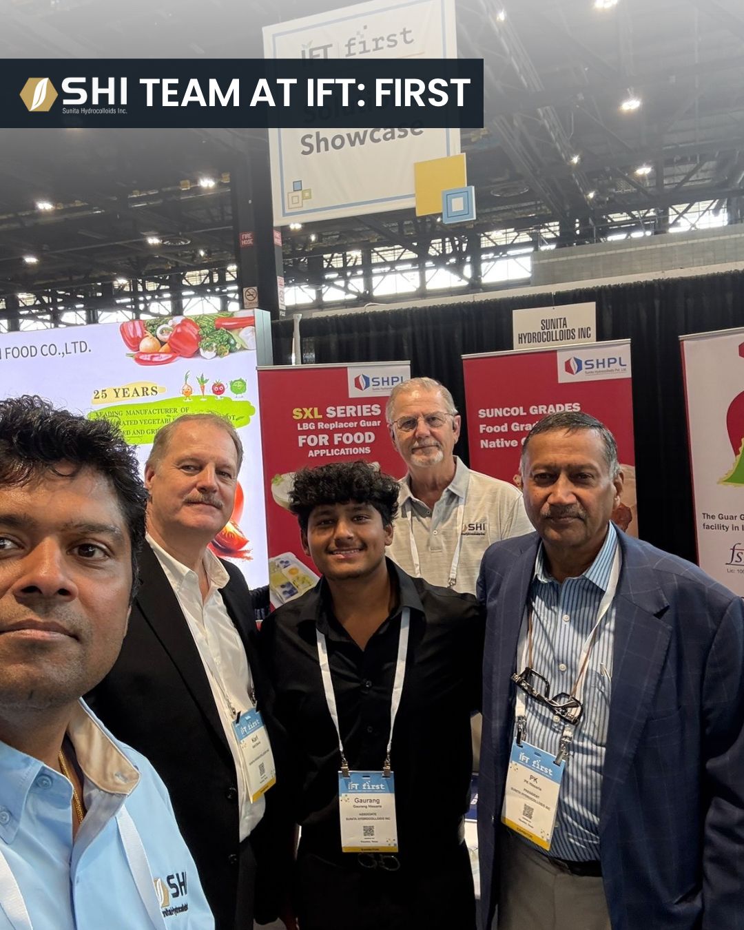 Sunita team with visitors at the IFT First 2025 Solutions Showcase