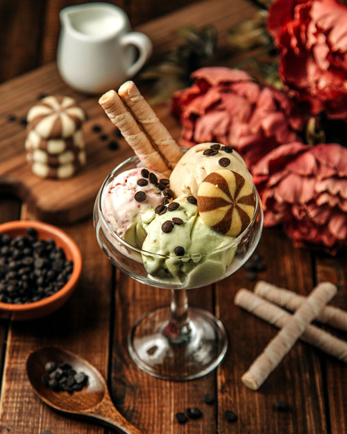Ice cream, a freeze-thaw application for Rose Brand starch